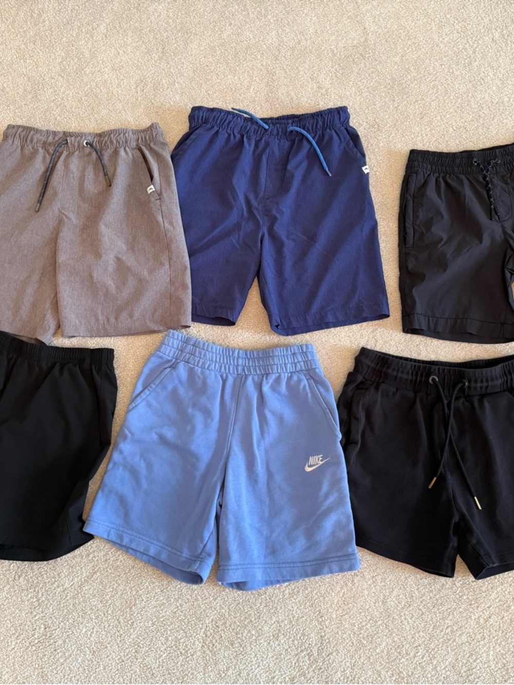 Kids size medium short lot of 6 pairs Nike Tommy Bahama YoungLA